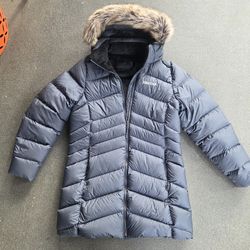 Pristine Womens MARMOT Montreal Long Puffer Coat Jacket XL