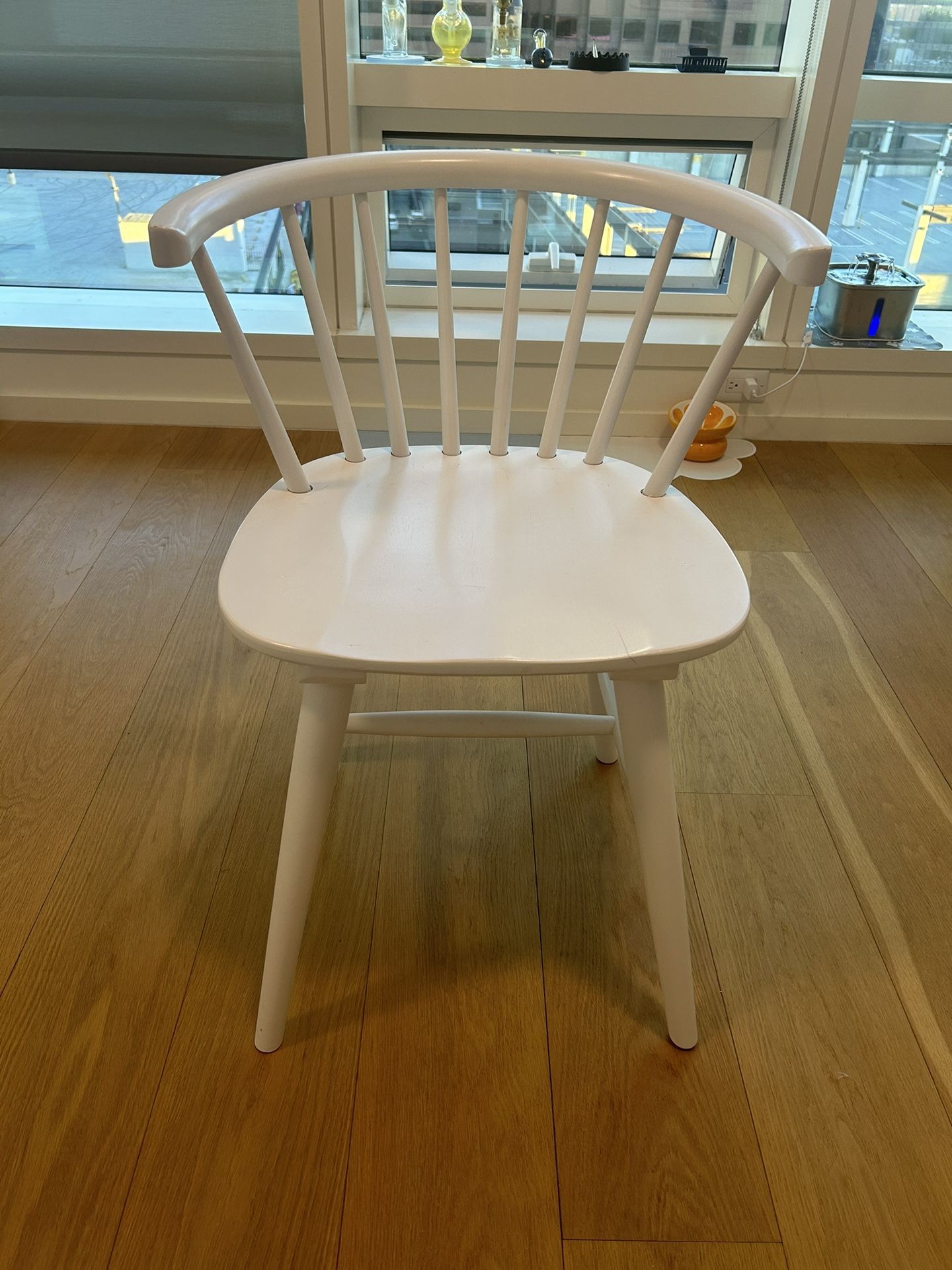 White Wooden Dining Chairs