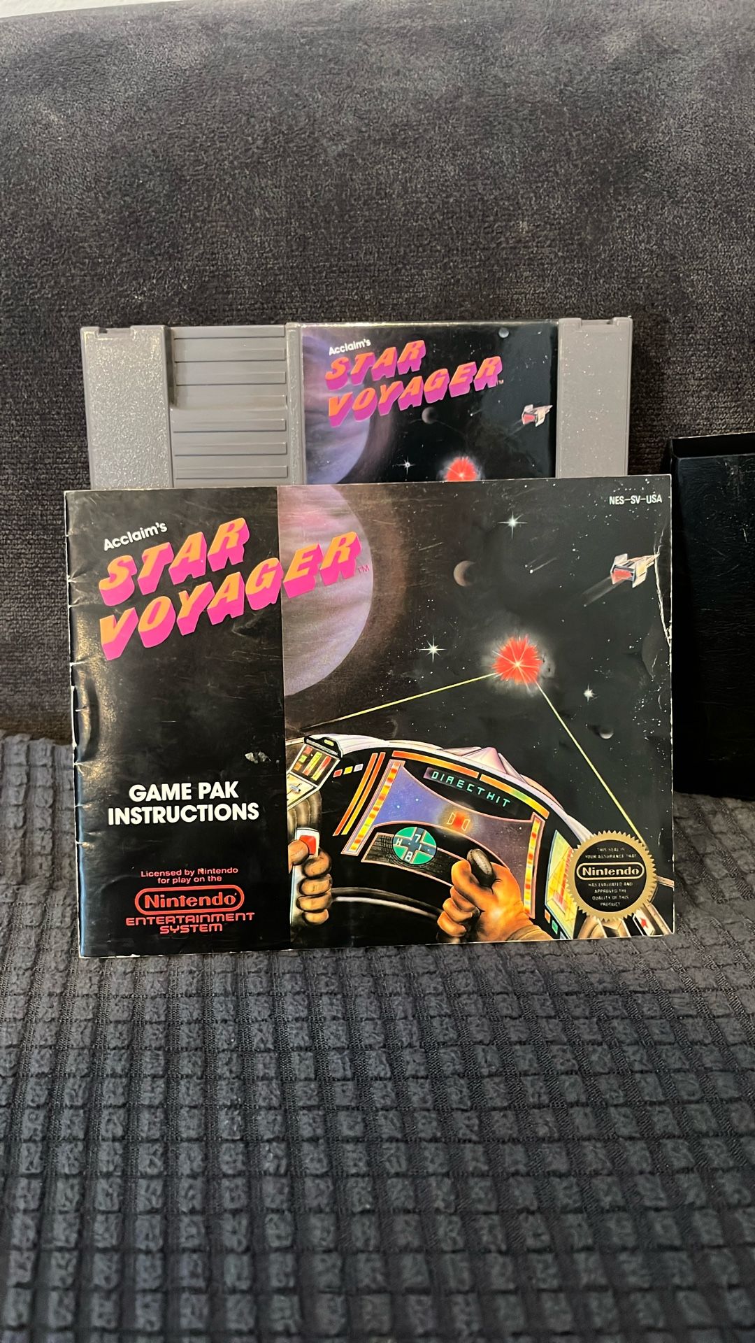 Star Voyager NES Game With Game Pak Instructions