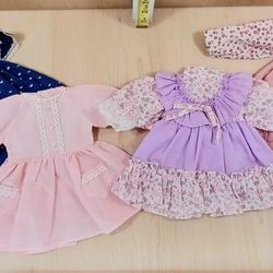 Vintage Doll Dresses Lot