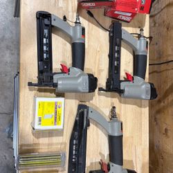 Porter Cable Trim And Staple Air Guns With Bag 