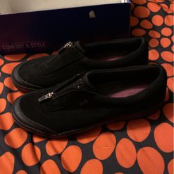 Keds Zip Up Suede Flats