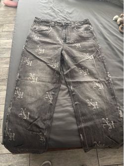 Ninth hall grey baggy denim