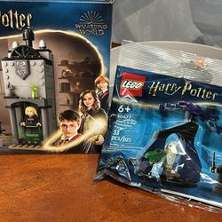 Harry Potter Lego Borgin And Burkes Set With Draco In The Forbidden Forest 