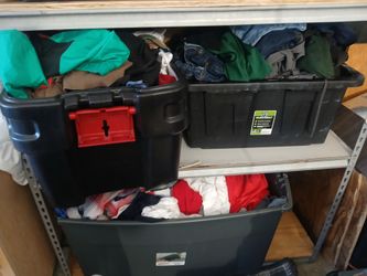 3 BIG bins of Mens Resellers Clothes!!