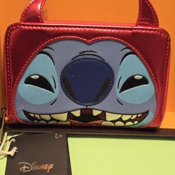 Disney Lilo & Stitch Zip-Around Wallet Stitch As Devil 