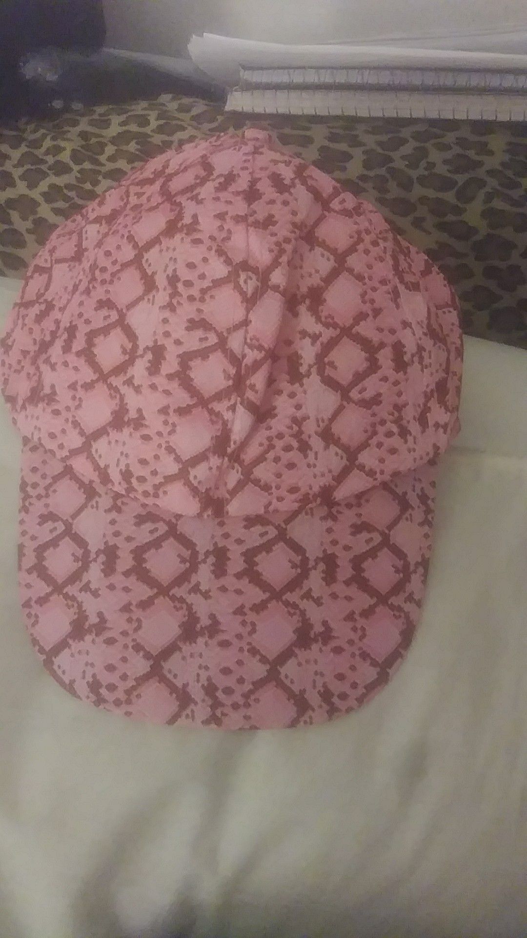 Pink Design Velcro Snapback Hat