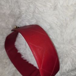 Authentic Channel Leather  Elts With Gold Plated Interlocking CC Charm