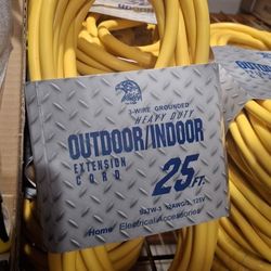 12 Gauge 25ft Extension Cords 