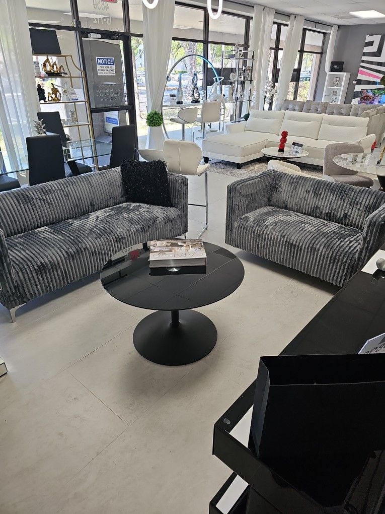 Sofa And Loveseat 2 Pieces Livingroom Set