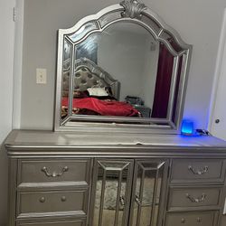 Dresser With Mirror & One Night Stand 