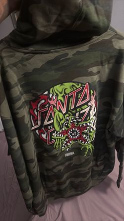 Santa Cruz X Stranger Things Camo Demogorgon Hoodie