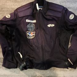 Black Mesh Motorcycle Jacket 