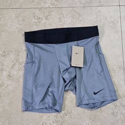 Nike Pro Dri-FIT Men's Fitness Tight Long Shorts Grey FB7958-084 Size Medium NEW