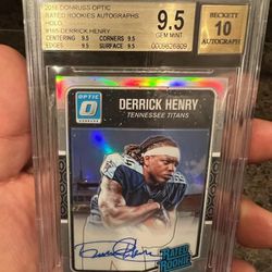 Derrick Henry Optic Holo Rated Rookie Auto 
