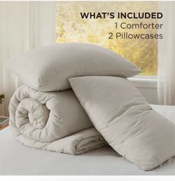 3 Pieces GentleSoft™ Bed Set, 1 Lightweight Comforter (104"x96")