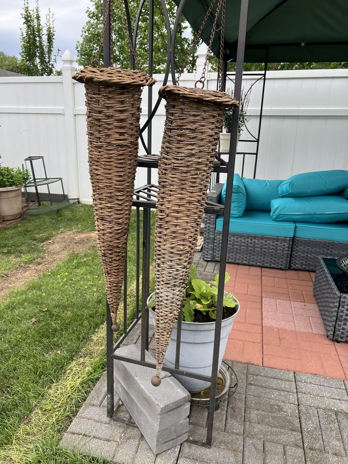 Extra Large Wicker Cones