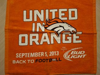 Denver Broncos Rally Towel And Bandana/Handkerchief