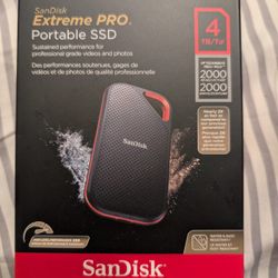SanDisk Extreme PRO 4TB Portable SSD (SDSSDE81-4T00-G25)