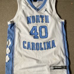 Unc North Carolina Tar Heel Home White Jordan Nike Jersey 