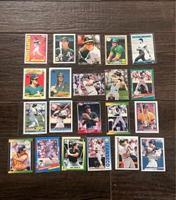 Title: Jose Canseco Baseball Trading Cards – 21 Card Lot – No Duplicates