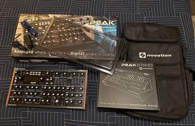 Novation Peak Desktop Synthesizer + Stand + Decksaver + Gig Bag + More!