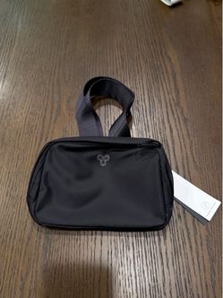 Black Nylon Belt Bag with Tags