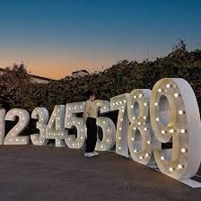 Large Marquee Letters 4ft tall Couple InitialWedding Light Up Letters Marquee Sign  Lights Proposal Baby Shower (3ft)