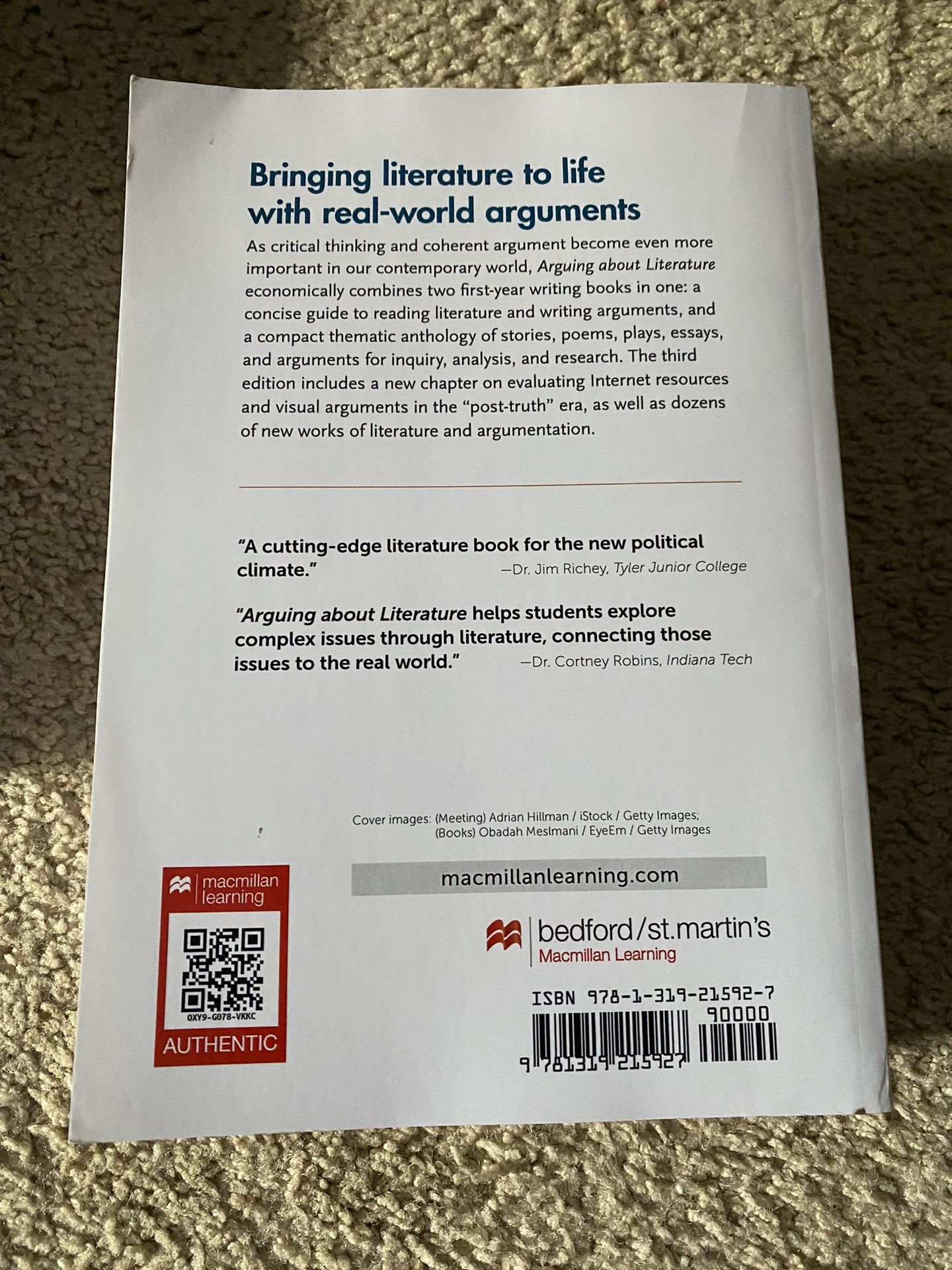 Arguing About Literature A Guide And Reader
