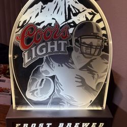 Vintage Coors Light Beer Light Up Sign