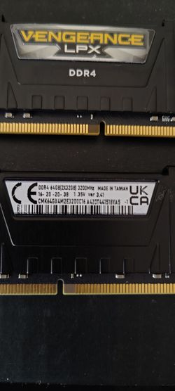 RAM 64 gigs (2x32) DDR4