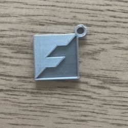 Cool 3D Printed Keychain (Gray)