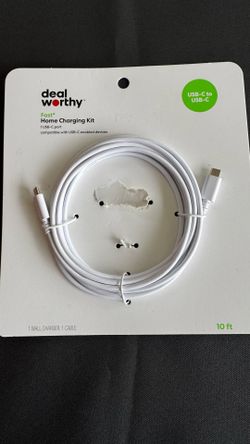 USB-C Wall Charger with 10ft USB-C to USB-C Cable