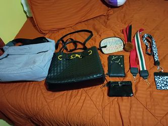 Two purses a wallet & accessories included asking $40 OBO
