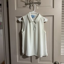 Womens Sheer White Cece Tank Top Blouse Size XS