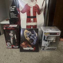 Terrifier Art the Clown Collection – Costume, Figure & Funko Pop Open Too Some Offers 