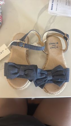 Janie and jack blue sandals 7c