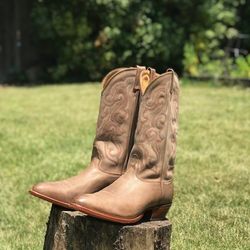 Cowboy boots Tan leather size 12D