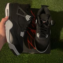 Jordan 4 Black Canvas Size 10.5