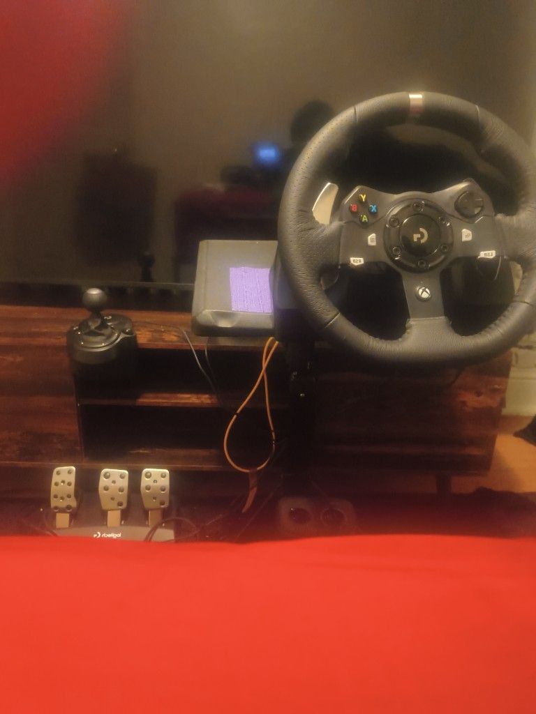 Xbox Logitech Steering Wheel Just Purchased Extra Features