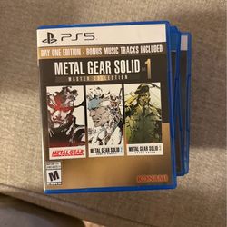 Metal gear solid master collection day one edition PS5