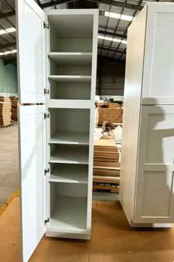 White Color Pantry Cabinet 18W*H90*D24