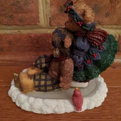 Berry Hill Bears Figurines by Young, Inc. "The Land Upholds All Who Fall..." PS 145:15