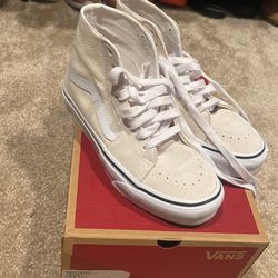 White Suade Vans