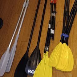 paddles and oars.