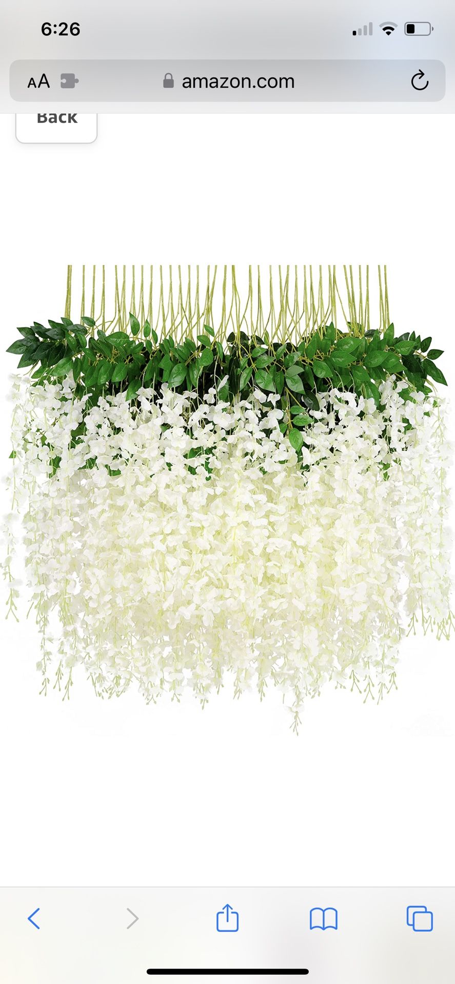 24 Pieces Hanging Wisteria