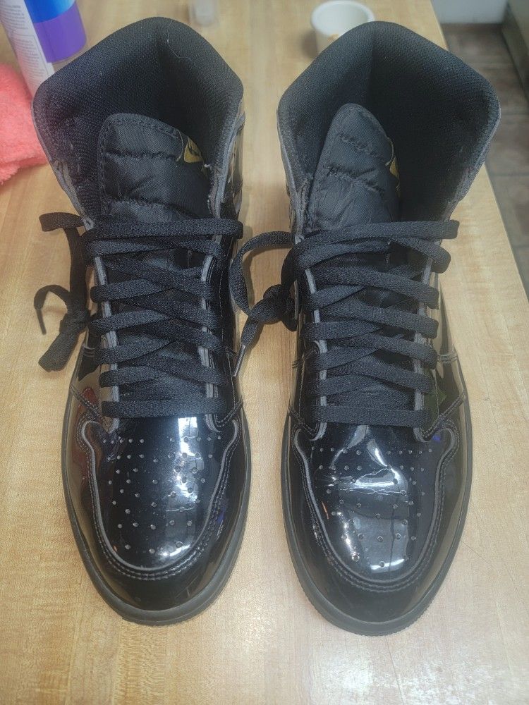 Black Jordan 1 Patent Size 13
