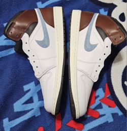 NiOB Nike Air Jordan 1 Mid Mocha Brown University Blue  display picture 1