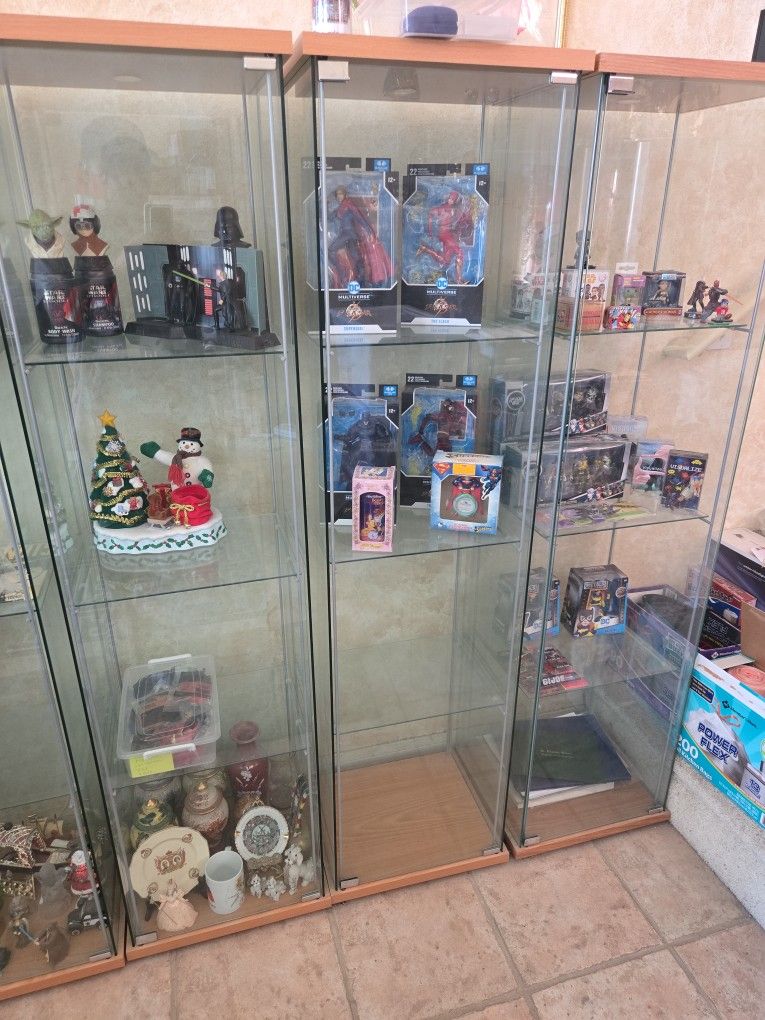 ikea 4 tier glass display shelves 4 available