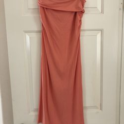 Gathered Waist Long Skirt, Size M